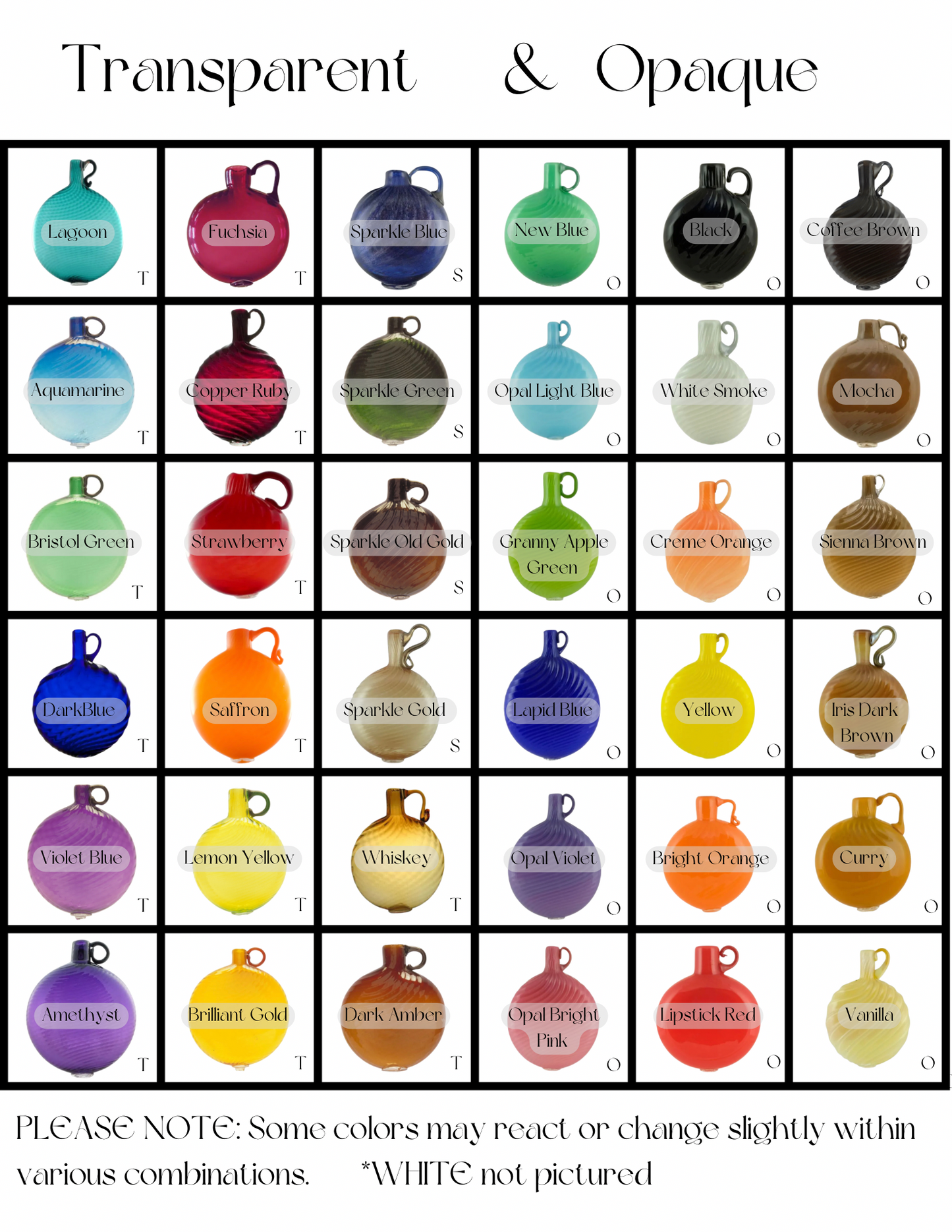 wide range of custom color combinations for your personalized glass memorial