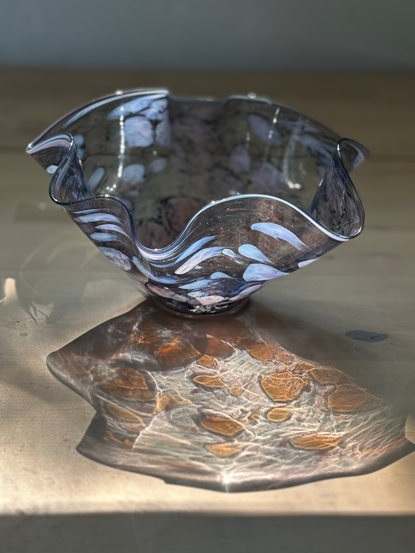 Flutter Bowl - Blue Sparkle