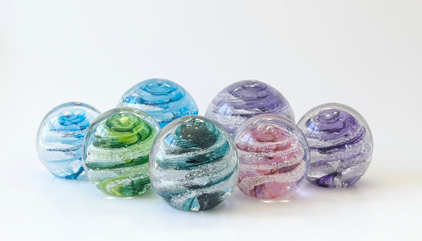 new Smaller infinity staircase cremation orb featuring your color pallet