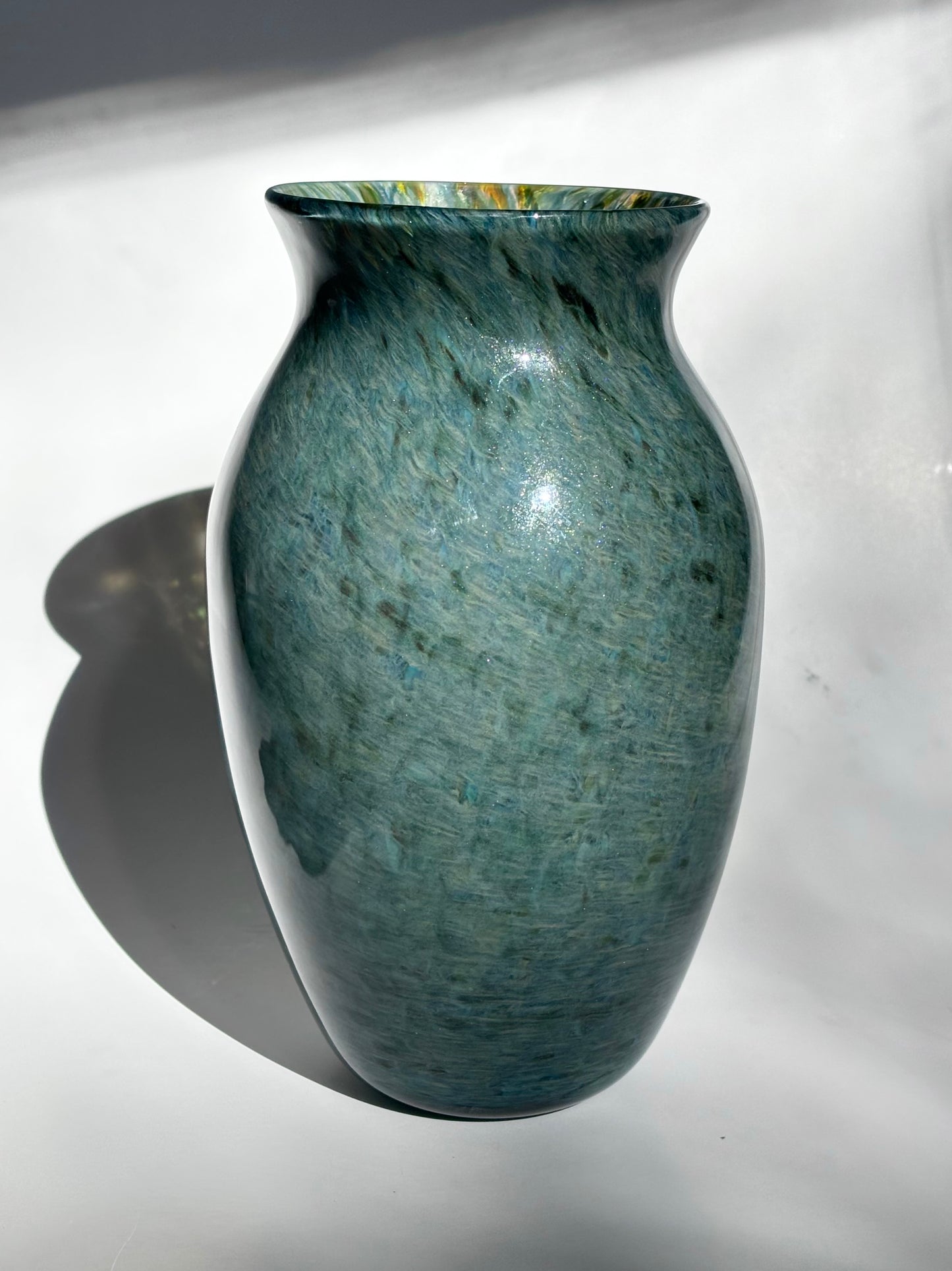 Handblown Glass Vase – Glitter Confetti