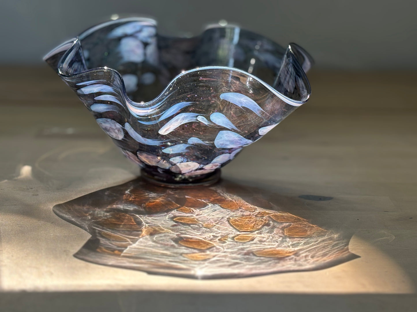 Flutter Bowl - Blue Sparkle