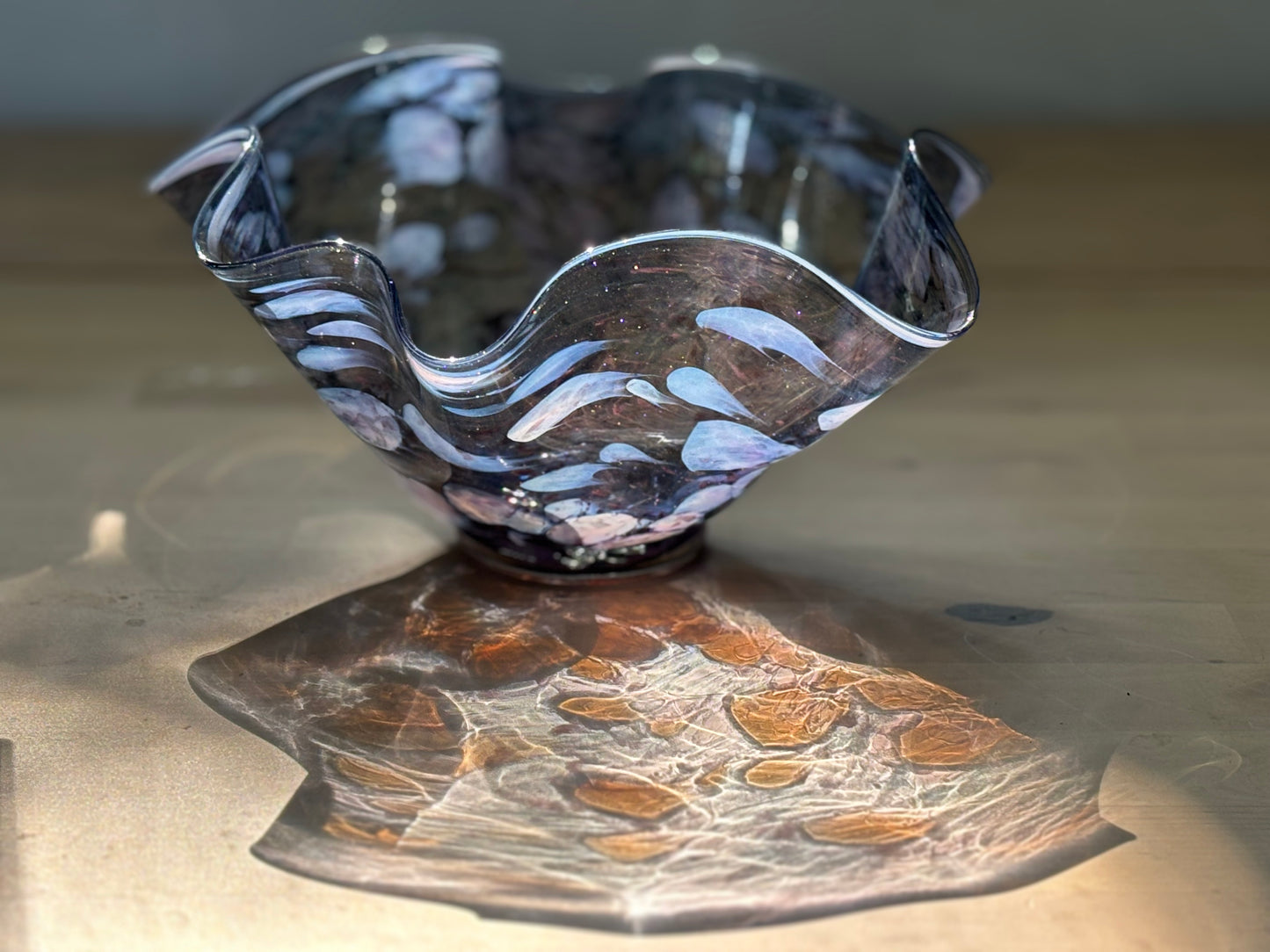 Flutter Bowl - Blue Sparkle