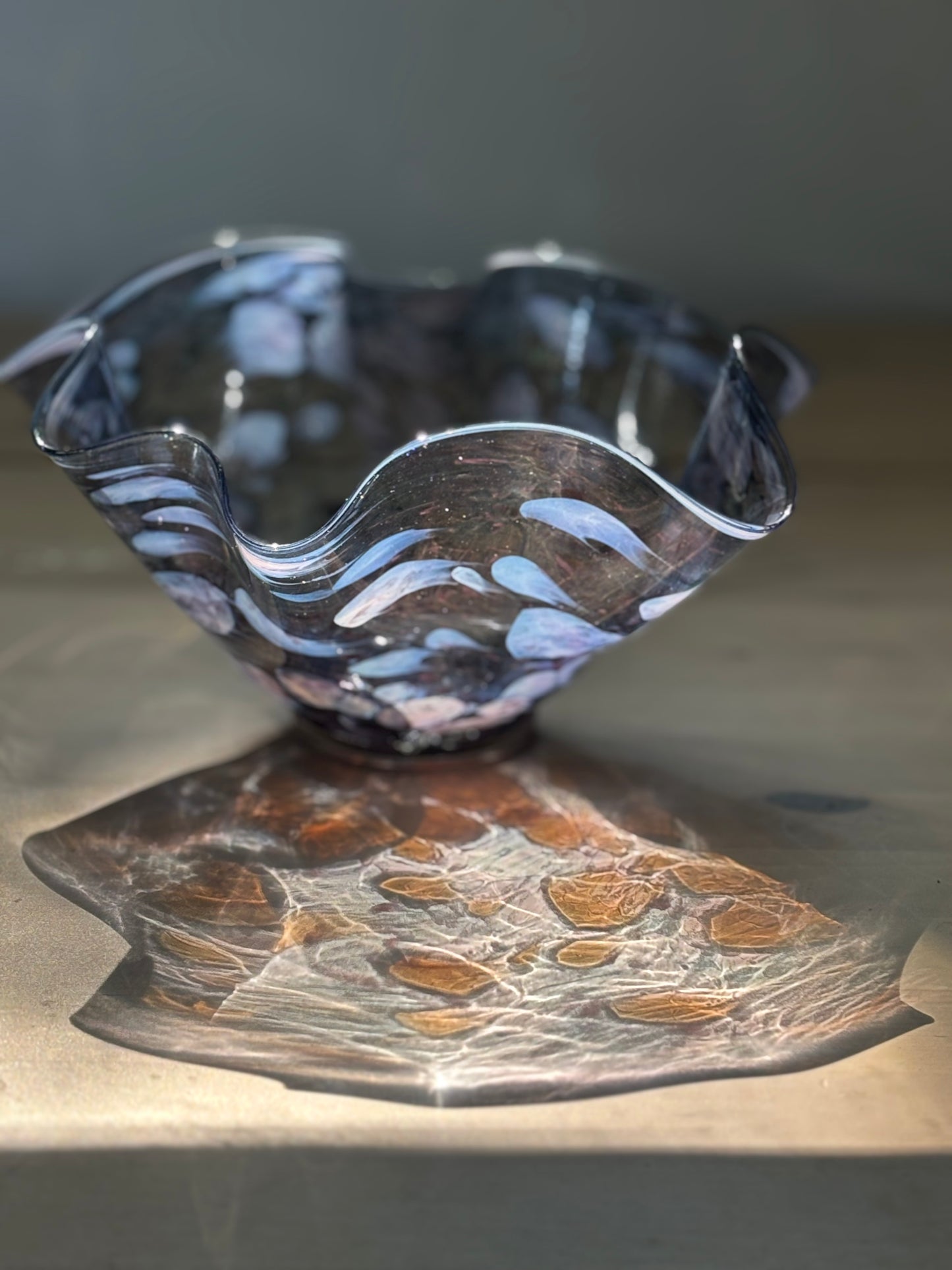 Flutter Bowl - Blue Sparkle