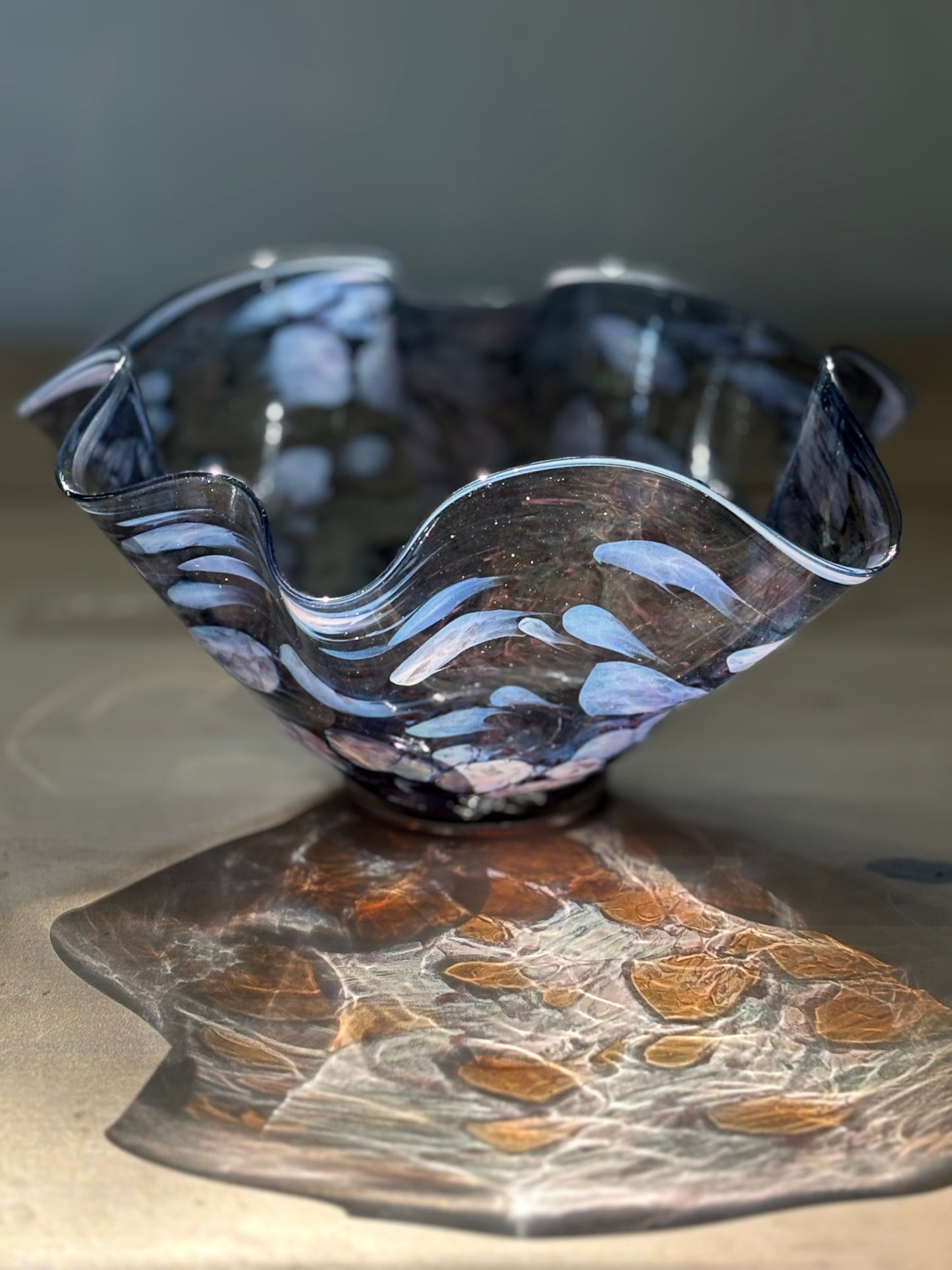 Flutter Bowl - Blue Sparkle