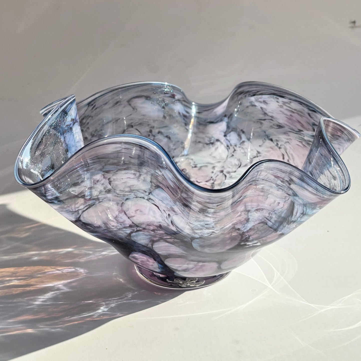 Flutter Bowl - Blue Sparkle