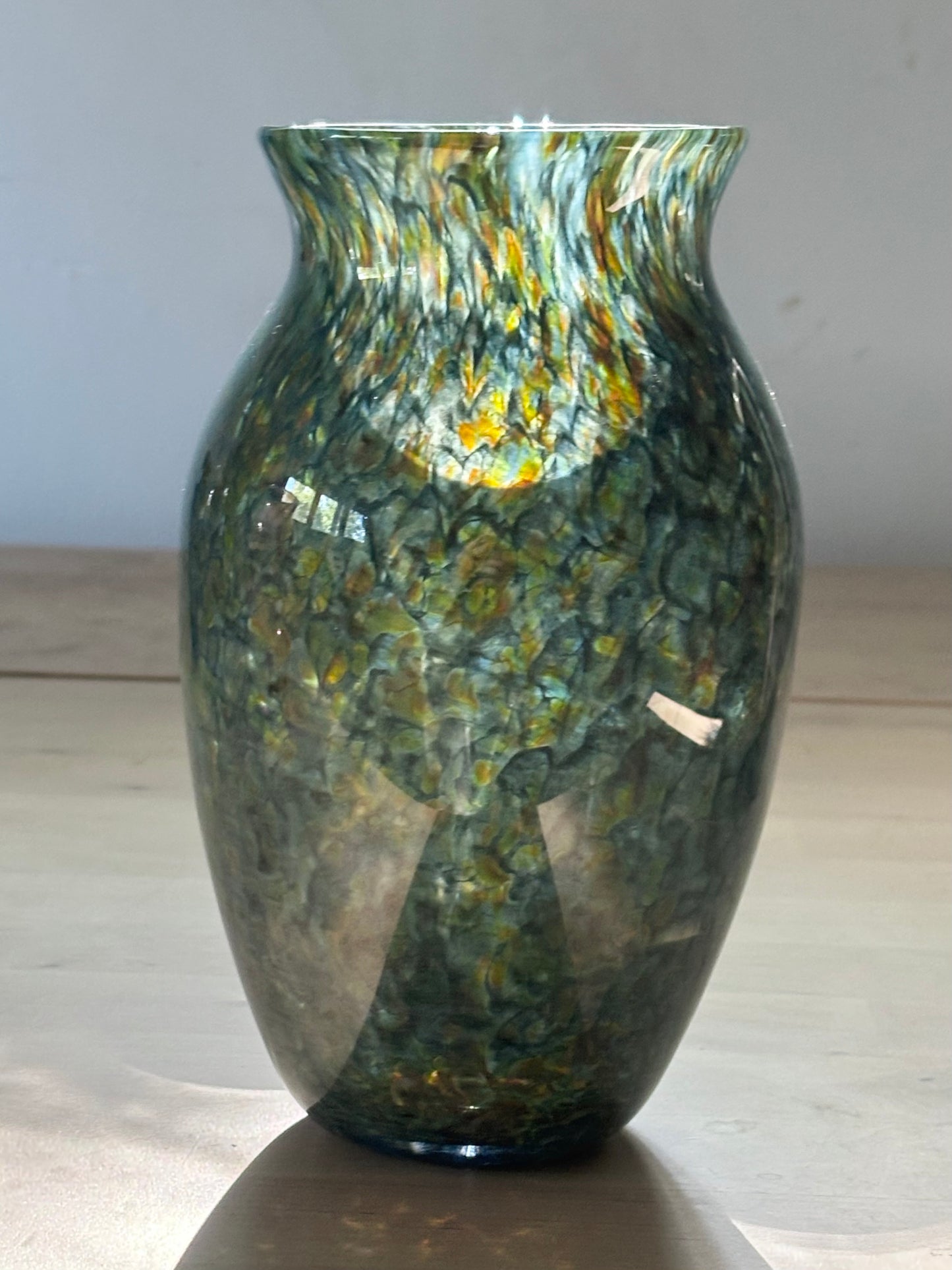 Handblown Glass Vase – Glitter Confetti