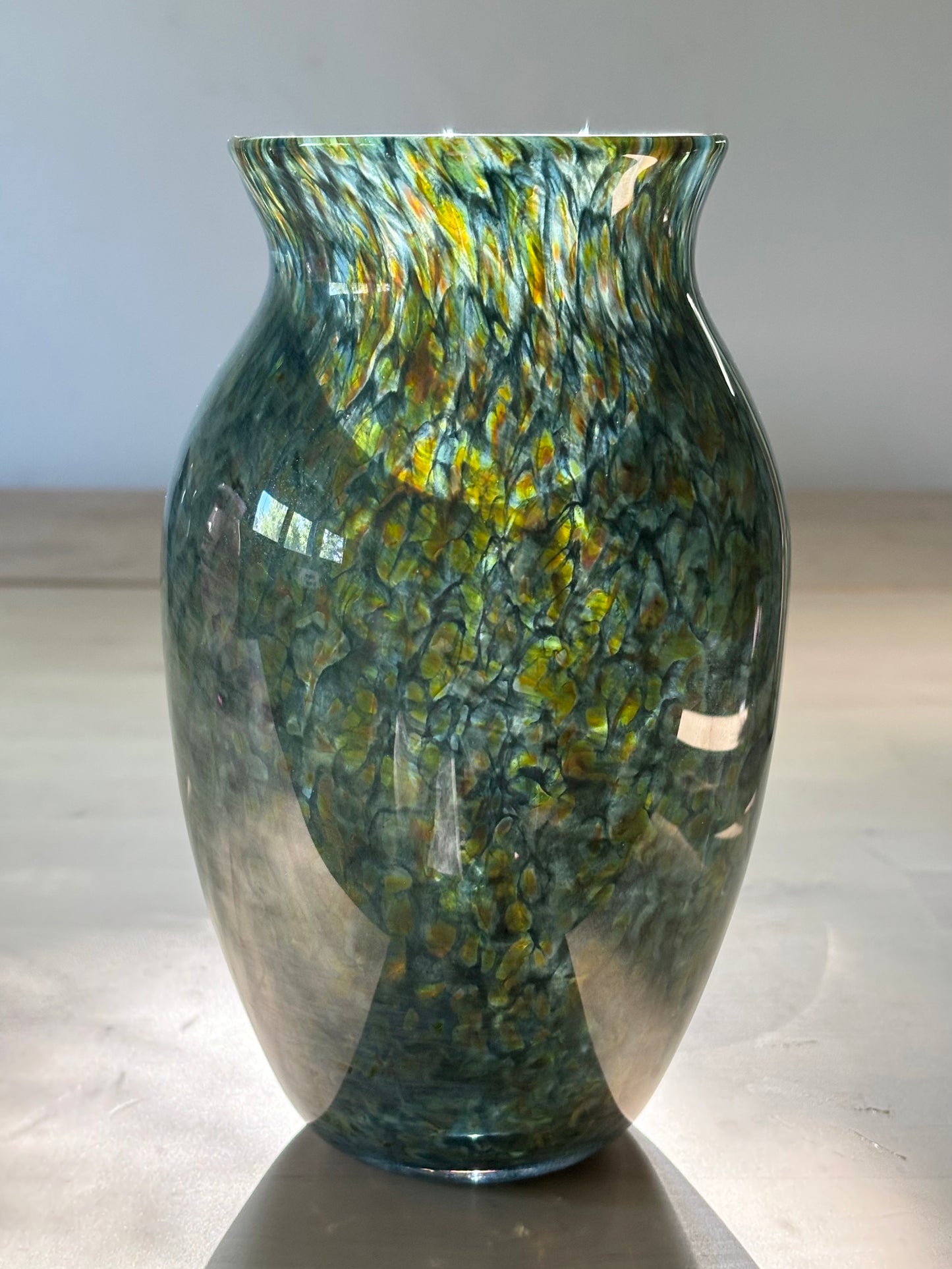 Handblown Glass Vase – Glitter Confetti