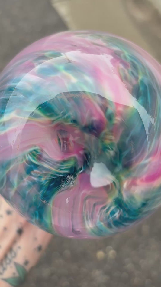 Handblown Glass Vase – Cotton Candy Sunset